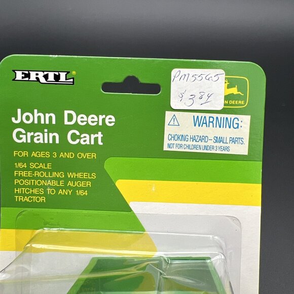 1992 Ertl John Deere 500 Grain Cart Auger Hitches to any 1/64 Scale Tractor 5565 - Picture 3 of 9
